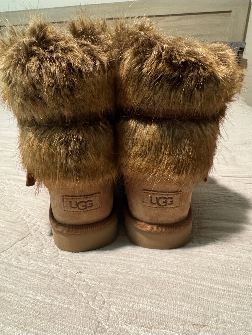 UGG Women's Chestnut Faux Fur Winter Boots